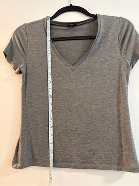 Express M Grey Cropped T-shirt